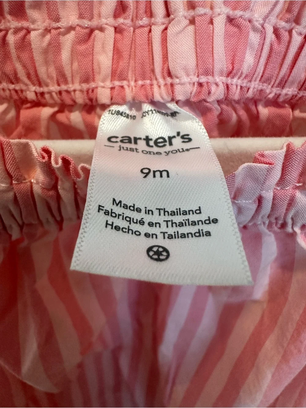 Carter's drop! Lavender Gingham, pink striped and yellow floral onesies!